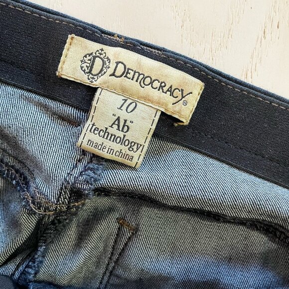 Democracy Ab Technology Jeans Skinny Dark Wash Size 10 Stretchy Denim Slimming - Picture 6 of 10